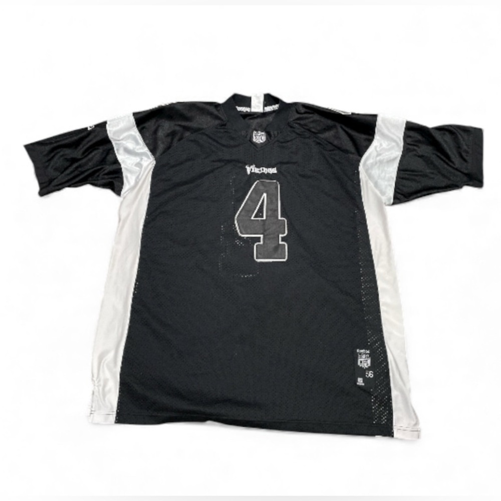 Minnesota Vikings Football Jersey Mens 56 Black White #4 Brett Favre Reebok NFL